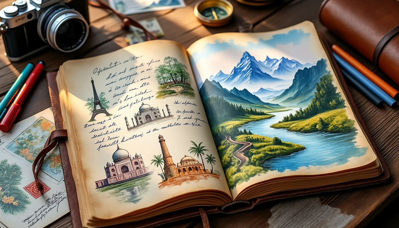 participez à notre stage carnet de voyage et découvrez l'art d'écrire, dessiner et partager vos expériences de manière unique. explorez des techniques créatives pour immortaliser vos aventures et donnez vie à vos récits à travers le dessin et l'écriture, tout en voyageant autrement.