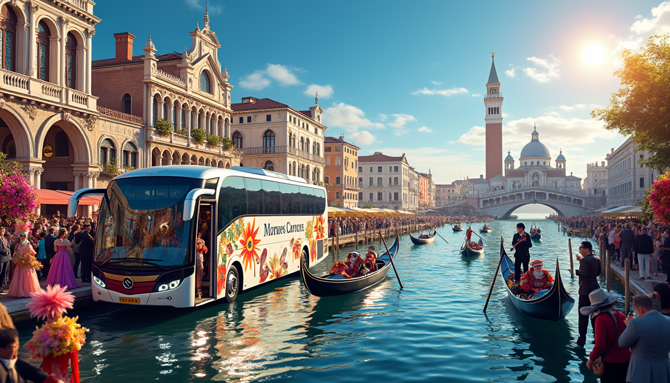 découvrez le carnaval de venise 2025 et pourquoi choisir un voyage en bus est une option idéale. profitez d'un confort optimal, d'une ambiance conviviale et d'un accès facile aux attractions tout en vous laissant transporter par la magie de cet événement emblématique. ce guide vous expliquera les avantages d'un voyage en bus pour vivre pleinement cette expérience inoubliable.