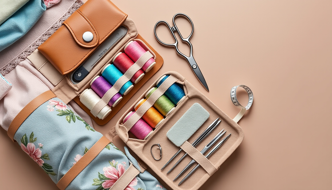 découvrez notre trousse de couture de voyage, un accessoire compact et indispensable pour tous vos besoins de couture en déplacement. pratique et bien fournie, elle vous permettra de réparer vos vêtements et de créer sans effort où que vous soyez.
